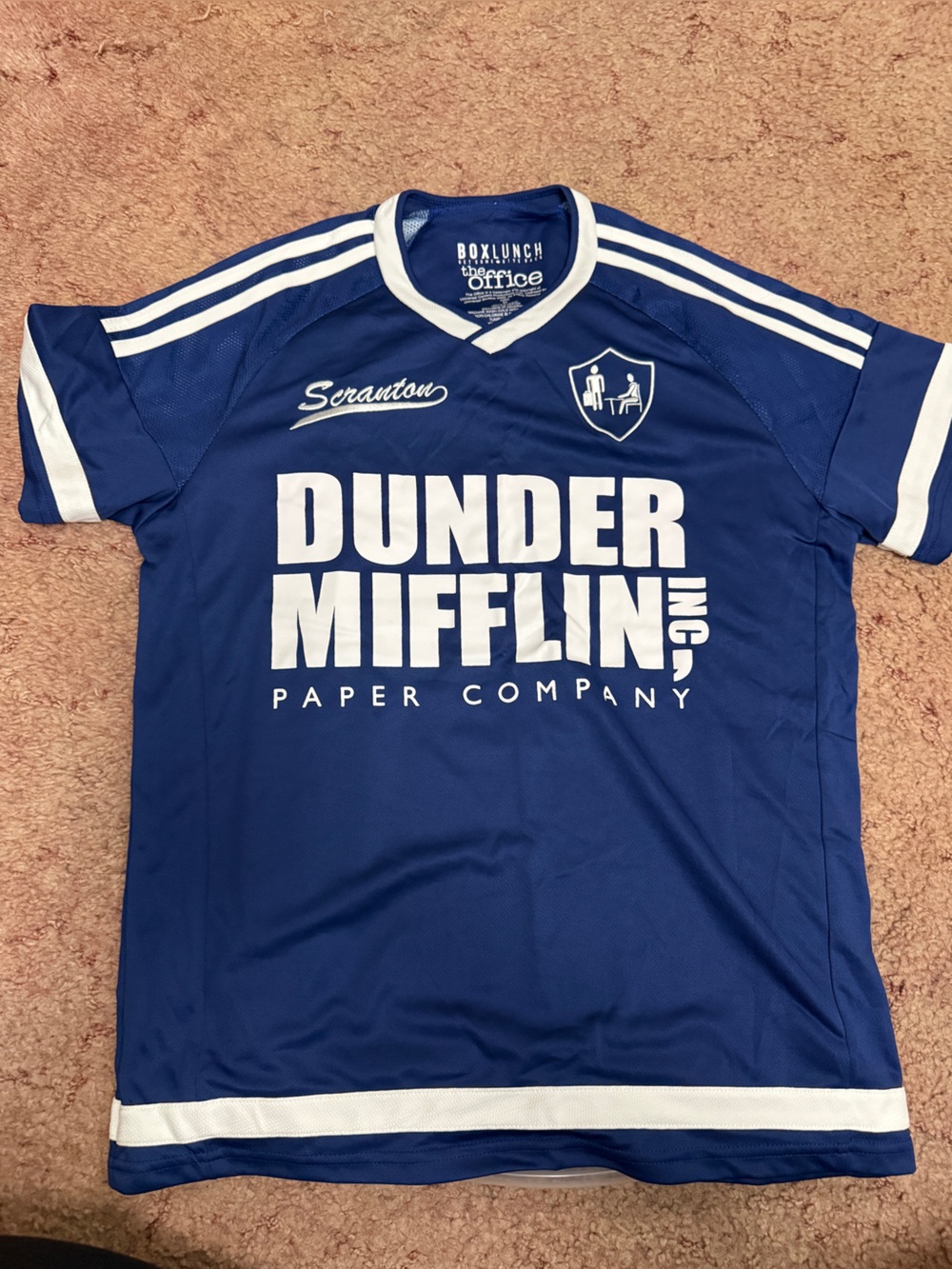 Dunder Mifflin Blue Athletic Jersey